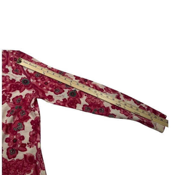 Burberry London Vintage Floral Merino Wool Cardigan Sweater Made In Italy L New - Picture 12 of 12